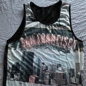 RING OF FIRE men graphic tank top size L